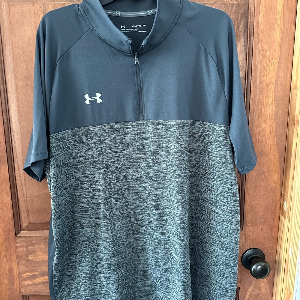 Under Armour Black HeatGear quarter Zip Shirt